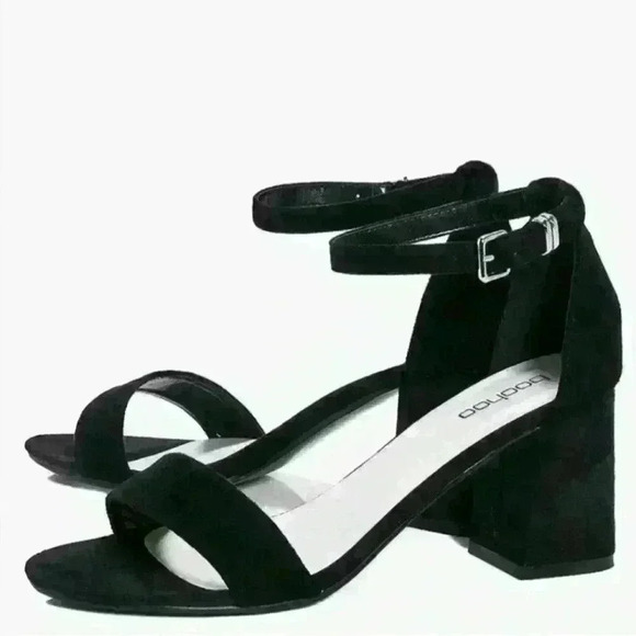 Boohoo Womens Rachel Black Low Block Two-Part Heel Sz 8 US, 6 UK - Picture 4 of 6